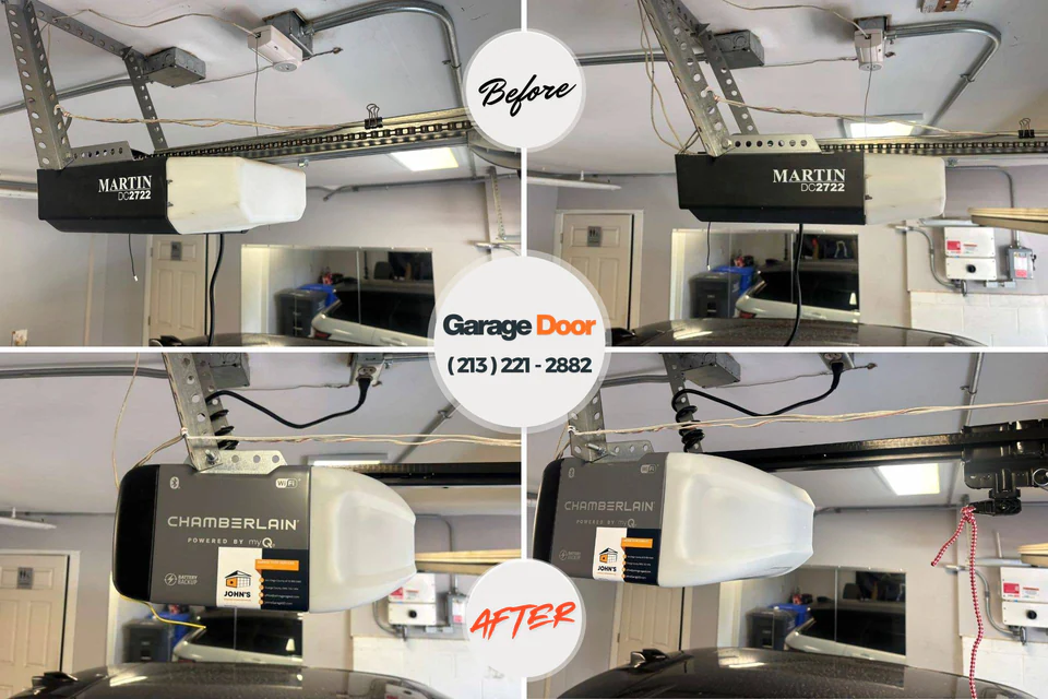 Before and after: garage door repair Shamokin, PA